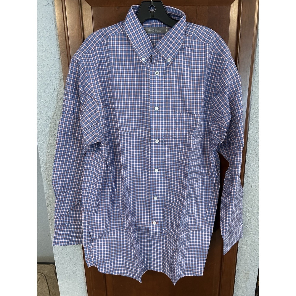 Daniel Cremieux Men's Button Down Dress Shirt L Signature Collection RN 58909